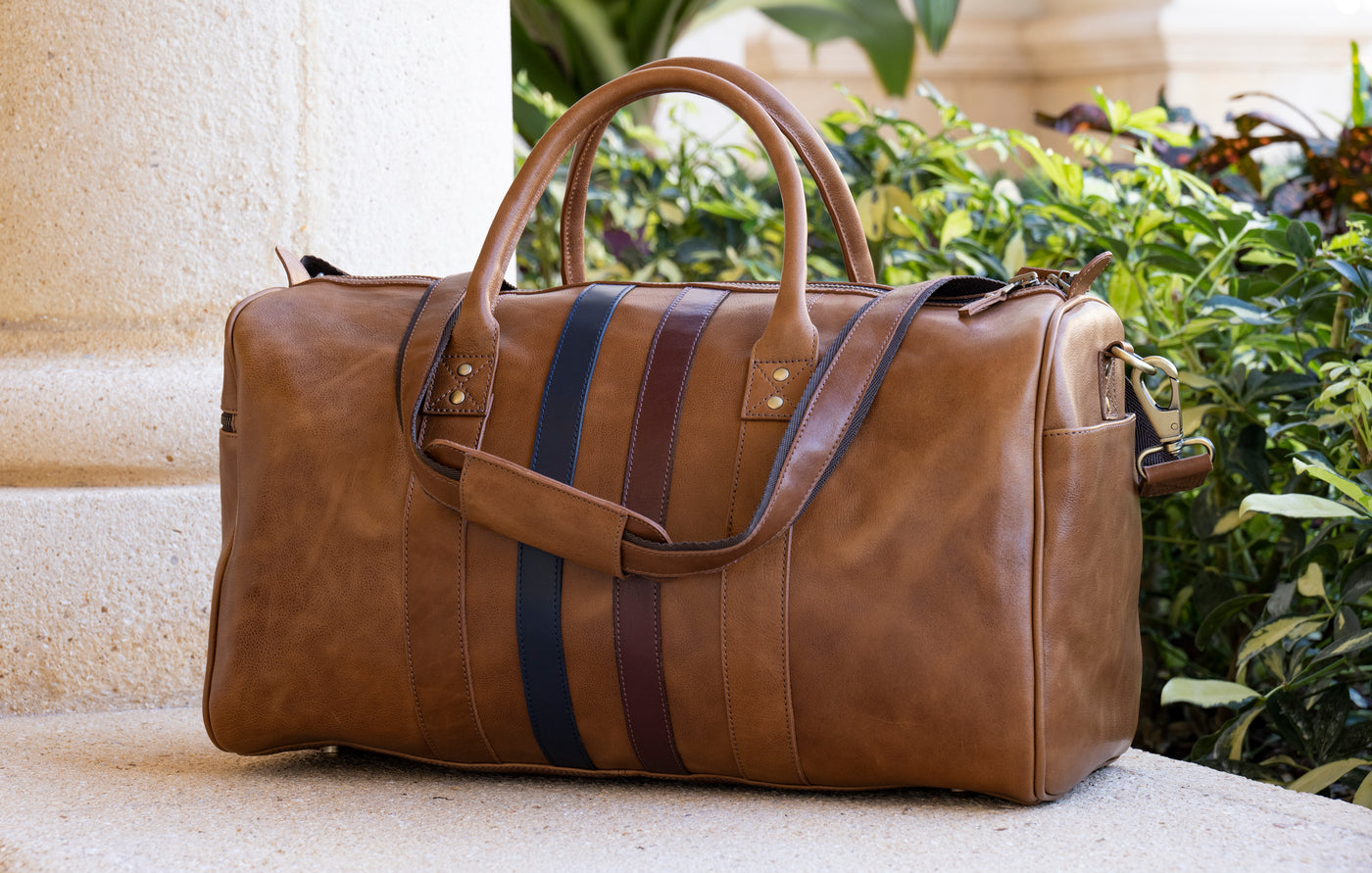 Journey – Leather Travel Luggage Duffel Bag, Chocolate – BeaverCraft Tools