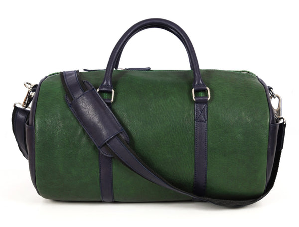 Blue Leather Duffle Bag – FH Wadsworth