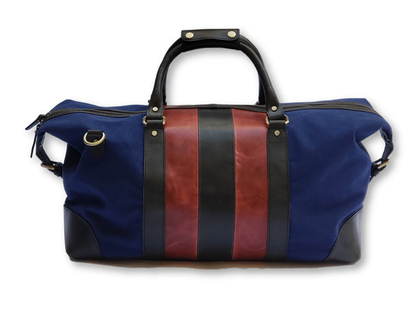 Matte Blue Camo Leather Duffle Bag – FH Wadsworth