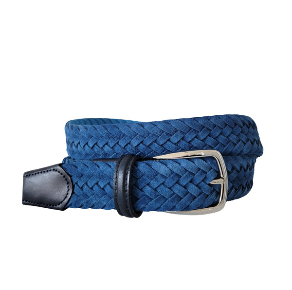 Stylish Wholesale braided leather golf belts And Buckles 